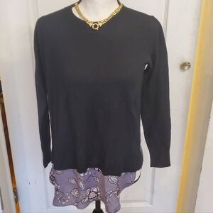 Loft twofer sweater sz XSM